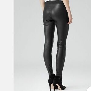 REISS, genuine lamb leather Black  Pant legging